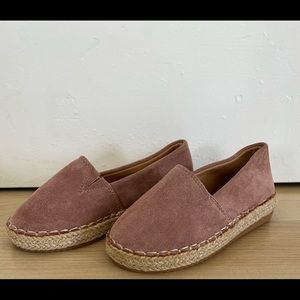 Toddler Girls Light Brown Suede Espadrilles